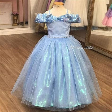 Vestido Da Cinderela Infantil - Vestido Infantil Princesa Cinderela Filme | Floresça Ateliê - Floresça ...