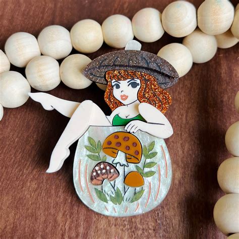 Mushroom Canister Nymph BROOCH – Born2BlossomDesigns
