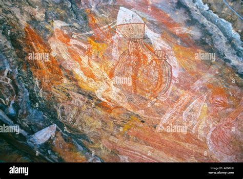 aboriginal rock art ubirr kakadu nt australia stock photo alamy