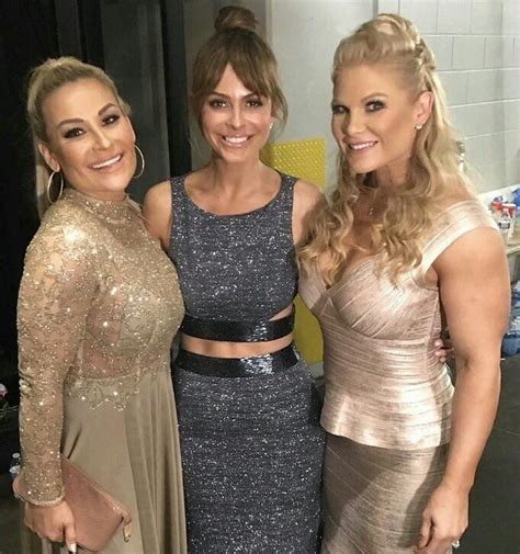 Natalie Wilson Maria Menounos & Elizabeth Copeland at WWE Hall of Fame ...