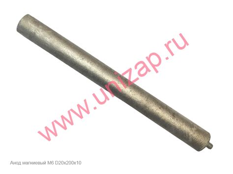 818812 - Анод магниевый М6 D20х200х10