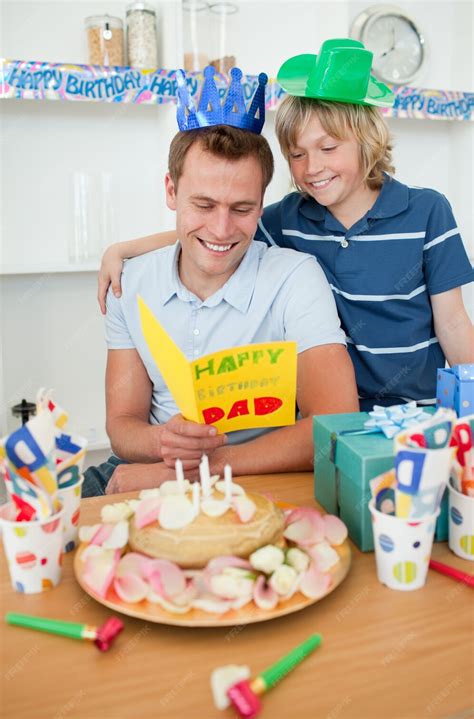 premium photo father celebrating  birthday   son