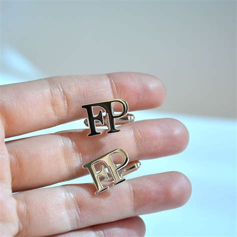 Custom Cufflinks 2 Initials | Custom cufflinks in USA