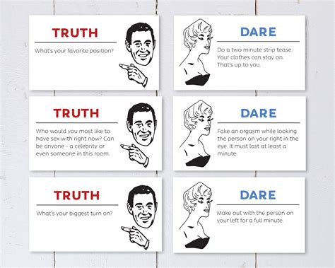 Printable Kinky Truth or Dare Cards / Instant Download | Kinky Ink Press
