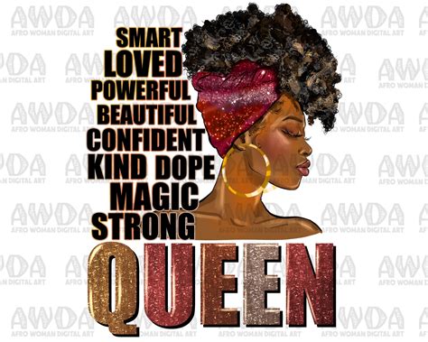 Black Queen Quotes Png Sublimation Design Download Black - Etsy