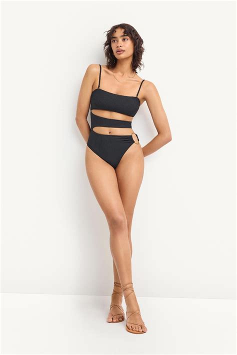 Vitamin A Lolita One Piece Black EcoRib
