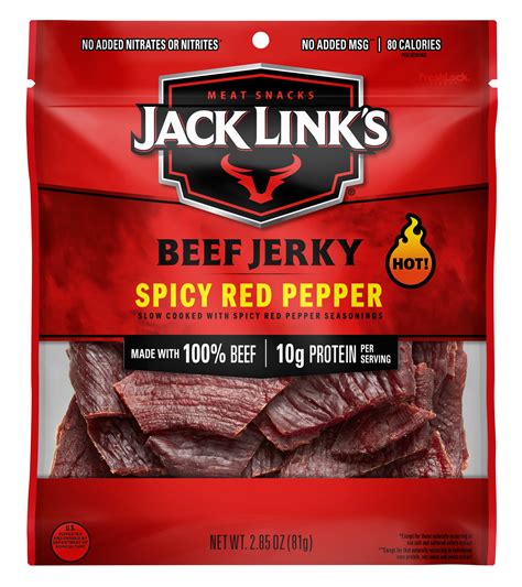 2.85oz Jack Link's Spicy Red Pepper Beef Jerky - Walmart.com