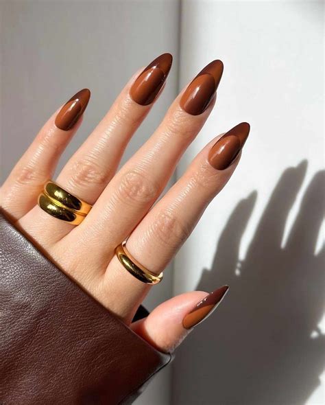 brown nails ideas 4