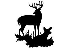 Mule Deer Silhouette at GetDrawings | Free download