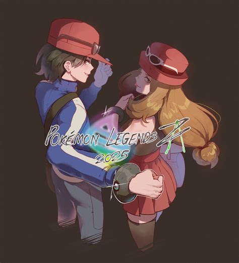 Pokemon X And Y Calem And Serena Love