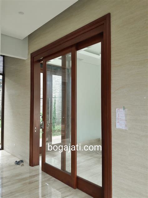 Pintu Sliding Kayu Merbau Oven - Jual Pintu Kayu | PK. Boga Jati