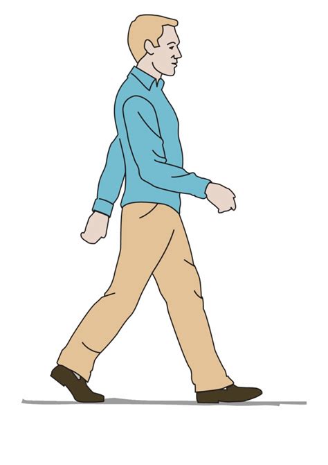 walking person animation clipart