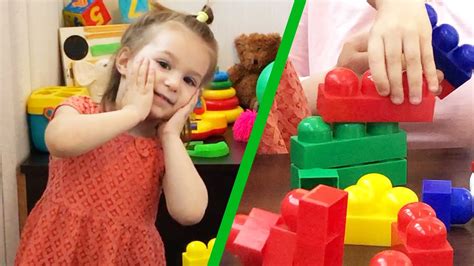 Строим башни из конструктора! Building towers of toy bricks! - YouTube