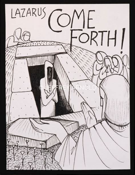 lazarus     ink illustration