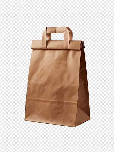 premium psd paper bag   transparent background