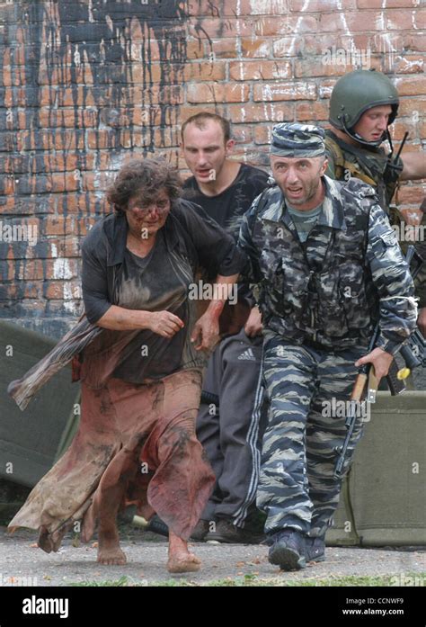 years    beslan school siege pictured soldiers