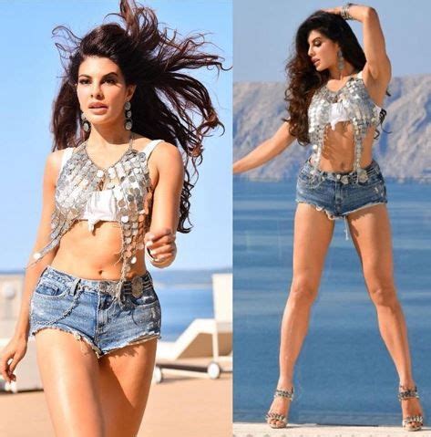 Jacqueline Fernandez raises the temperatures in this white crop top and ...