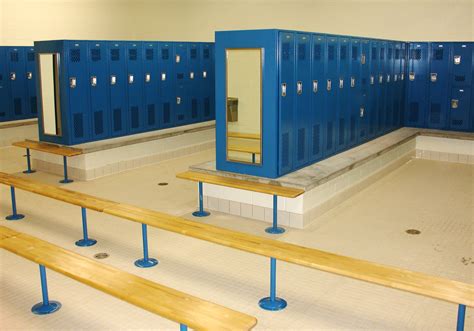 Modern High School Locker Room