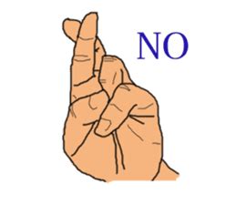 finger show  clever hands  joanne sticker