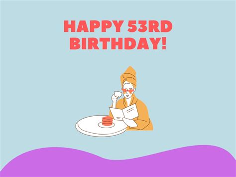 Happy 53rd birthday card 1