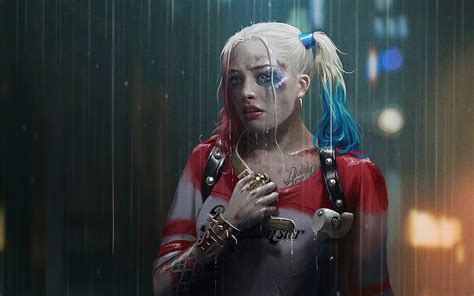 2560x1600 Harley Quinn In Rain Wallpaper,2560x1600 Resolution HD 4k