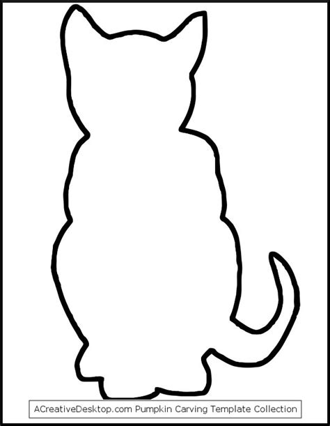 Free Black Cat Outline, Download Free Black Cat Outline png images ...