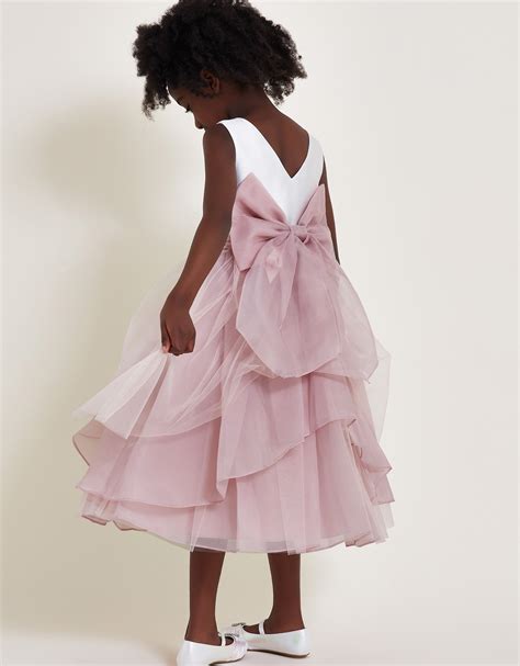 Olivia Organza Bridesmaid Dress Pink