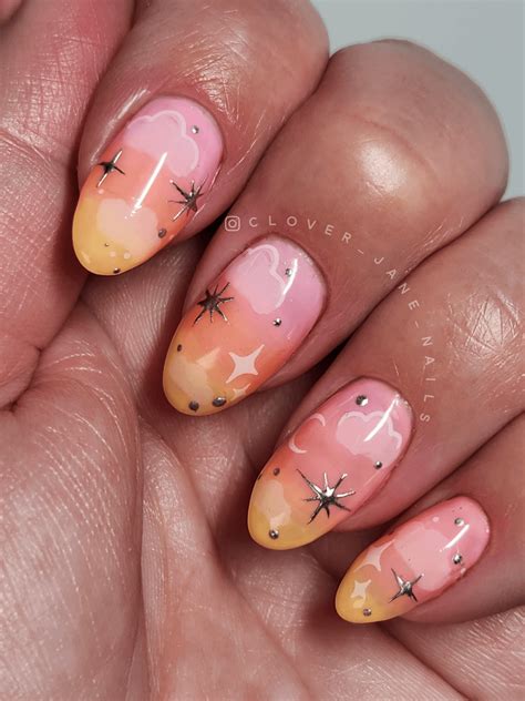 Hawaiian sunset nails : r/DIYGelNails