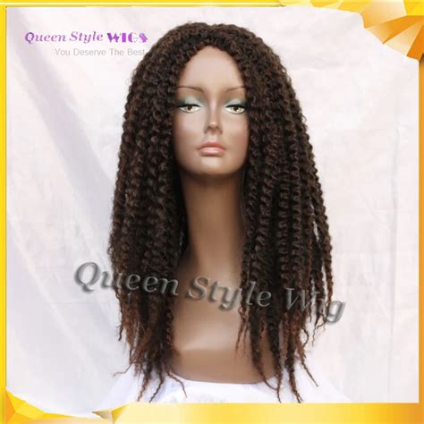 New African Hairstyle Dredlock Afro Kinky Twist Curly Black or Dark ...