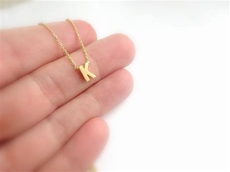 letter necklace gold letter necklace initial  necklace etsy