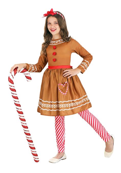 Gingerbread Girl's Costume Dress