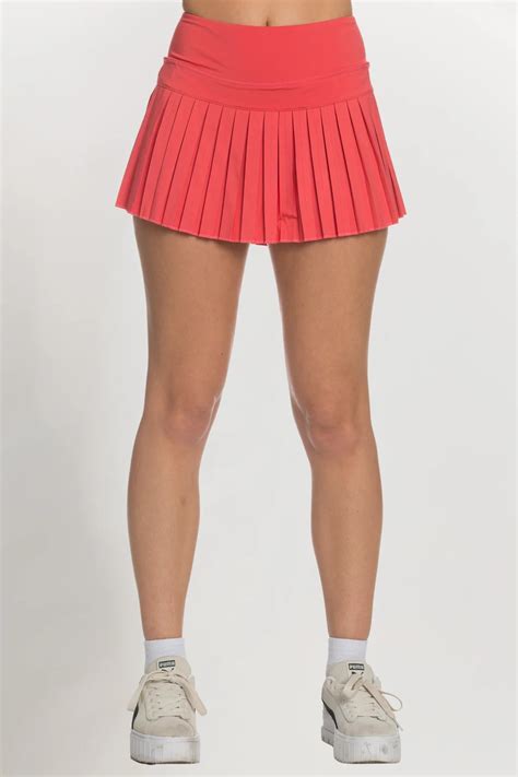 Gold Hinge Pleated Tennis Skirt - Pants Store