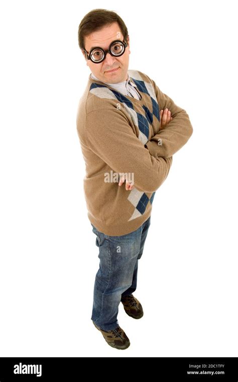 geek teacher full length, isolated Stock Photo - Alamy