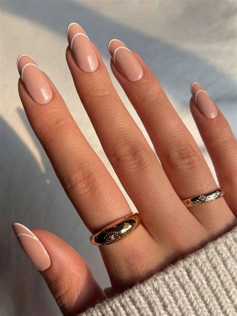 30+ Ideas for Beautiful Beige Almond Nails - Nail Designs Daily