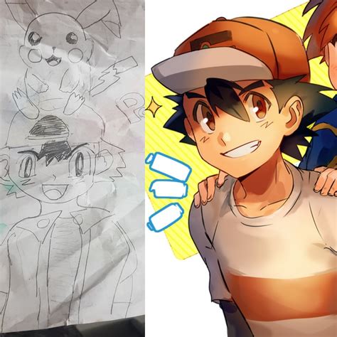 Ash Pokemon Drawing