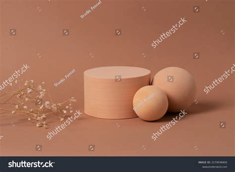 Geometric Composition Aesthetic Beige Figures Exposed Stock Photo ...