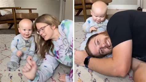 Baby's funny reaction shows he prefers mom more than dad - The Tango