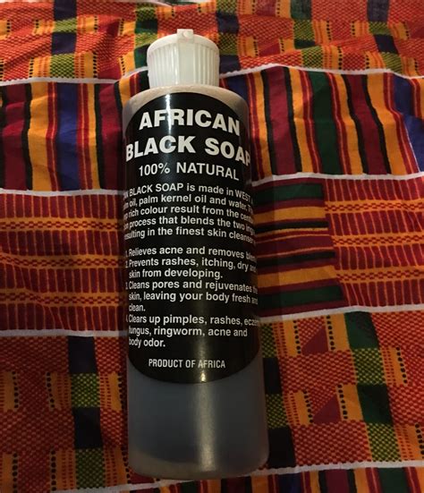 African Raw Black Soap bar and African liquid black soap – Natures Garden