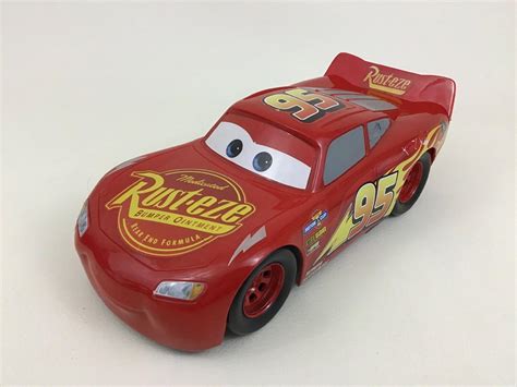 Lightning McQueen Disney Pixar Cars Large 10.5" Toy Race Car Mattel ...