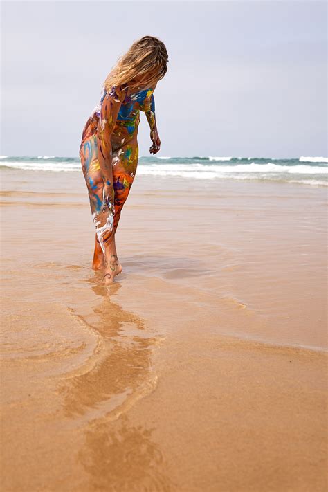 Nude Beach Body Painting