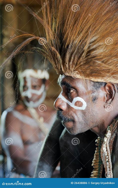 portrait   asmat warrior editorial photo image  eyes natural