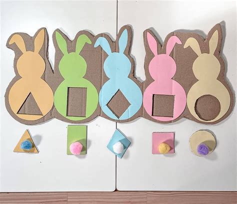 Coelhinho Com Formas Geometricas - Trabalhando Formas Geométricas com Coelhinhos
