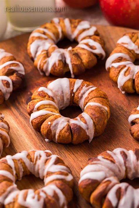 Air Fryer Cinnamon Roll Wrapped Apple Rings ⋆ Real Housemoms