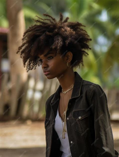 Premium AI Image | Portrait photo of trinidadian and tobagonian teenage