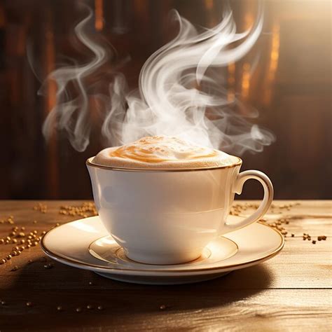 Premium Photo | Steaming Hot Coffee Delight