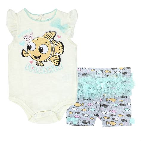 Disney Finding Nemo Lil Spasher Onesie With Short Wth Tutu DC Comics B