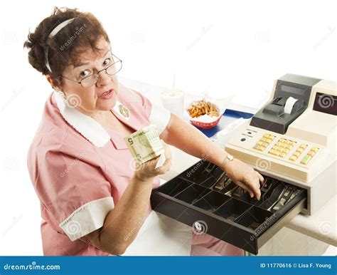 Cashier - Heres Your Change Stock Photography | CartoonDealer.com #11770616