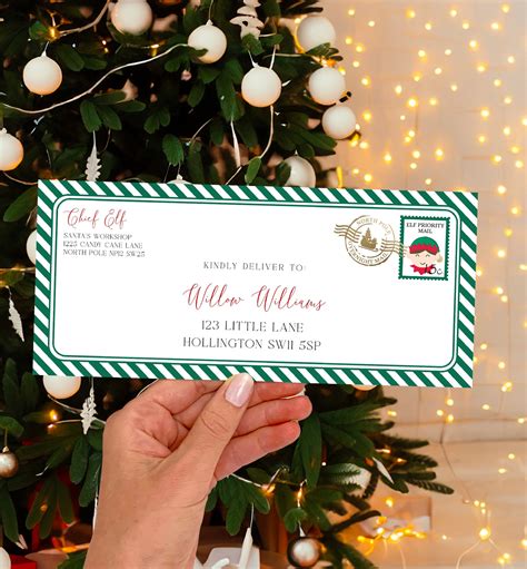 Printable Envelope Template Christmas | Fanny Printable
