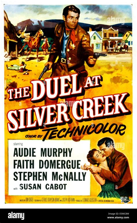 THE DUEL AT SILVER CREEK, Audie Murphy, Faith Domergue, Stephen McNally ...