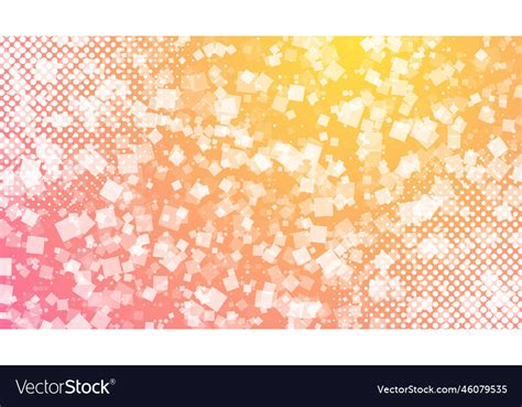Abstract square pattern background orange yellow Vector Image